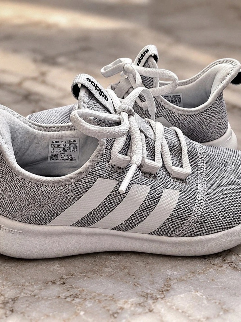 adidas Cloudfoam Pure White Sneakers
